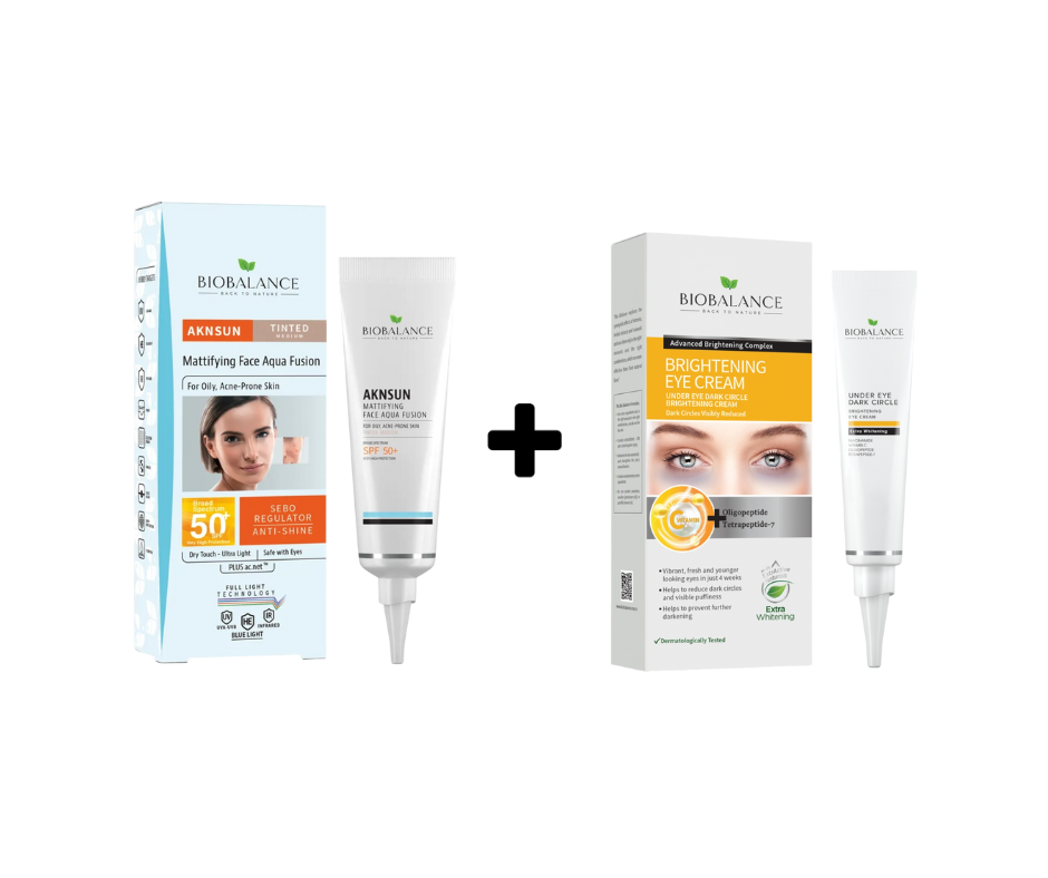 بيو بالنس اكني صن ملون+ بيو بالنس كريم عين